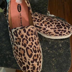 Dr Scholls leopard slip ons. NWOT
